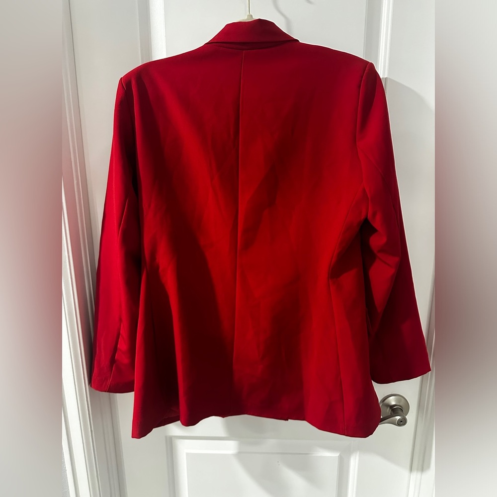 BOOHOO JERSEY KNIT DOUBLE BREASTED BLAZER - Picture 8 of 8